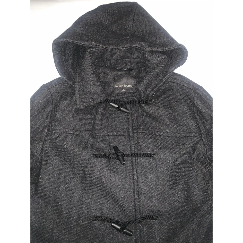 Banana Republic Mario Belluci Hunter Duffle Men's Medium Coat Dark Academia Wool